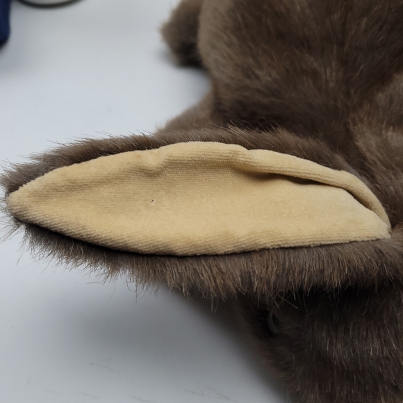 Vintage 1985 Dakin 12" Brown Rabbit Hand Puppet - Picture 8 of 12
